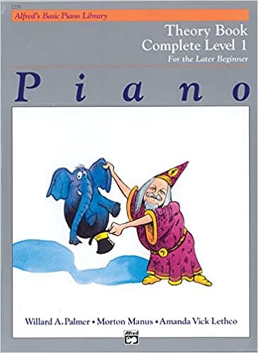 Background image of Alfred's Basic Piano Library Theory Complete, Bk 1: For the Later Beginner (Alfred's Basic Piano Library, Bk 1) 
