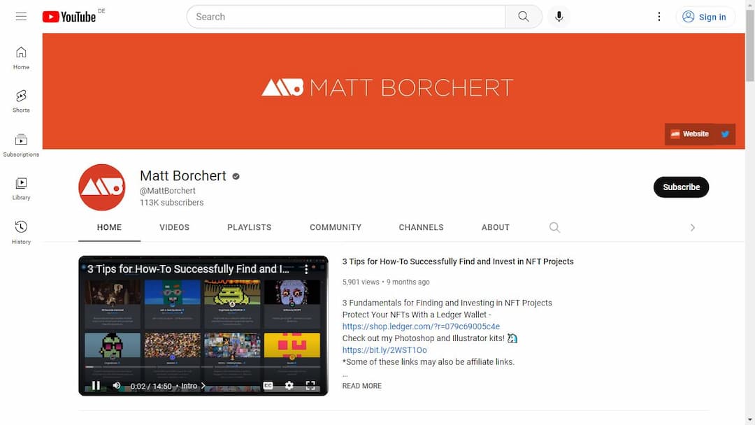 Background image of Matt Borchert