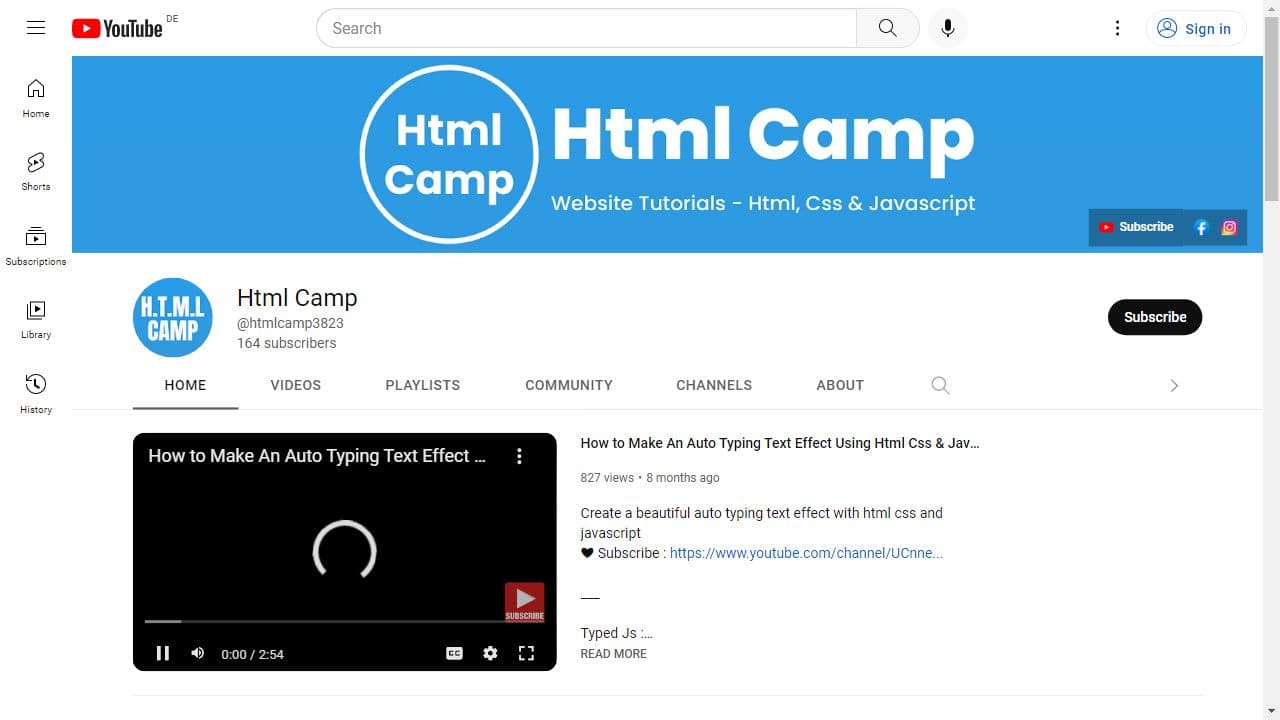 Background image of Html Camp