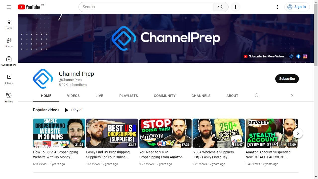Background image of Channel Prep