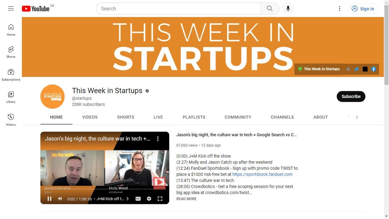 Background image of This Week in Startups
