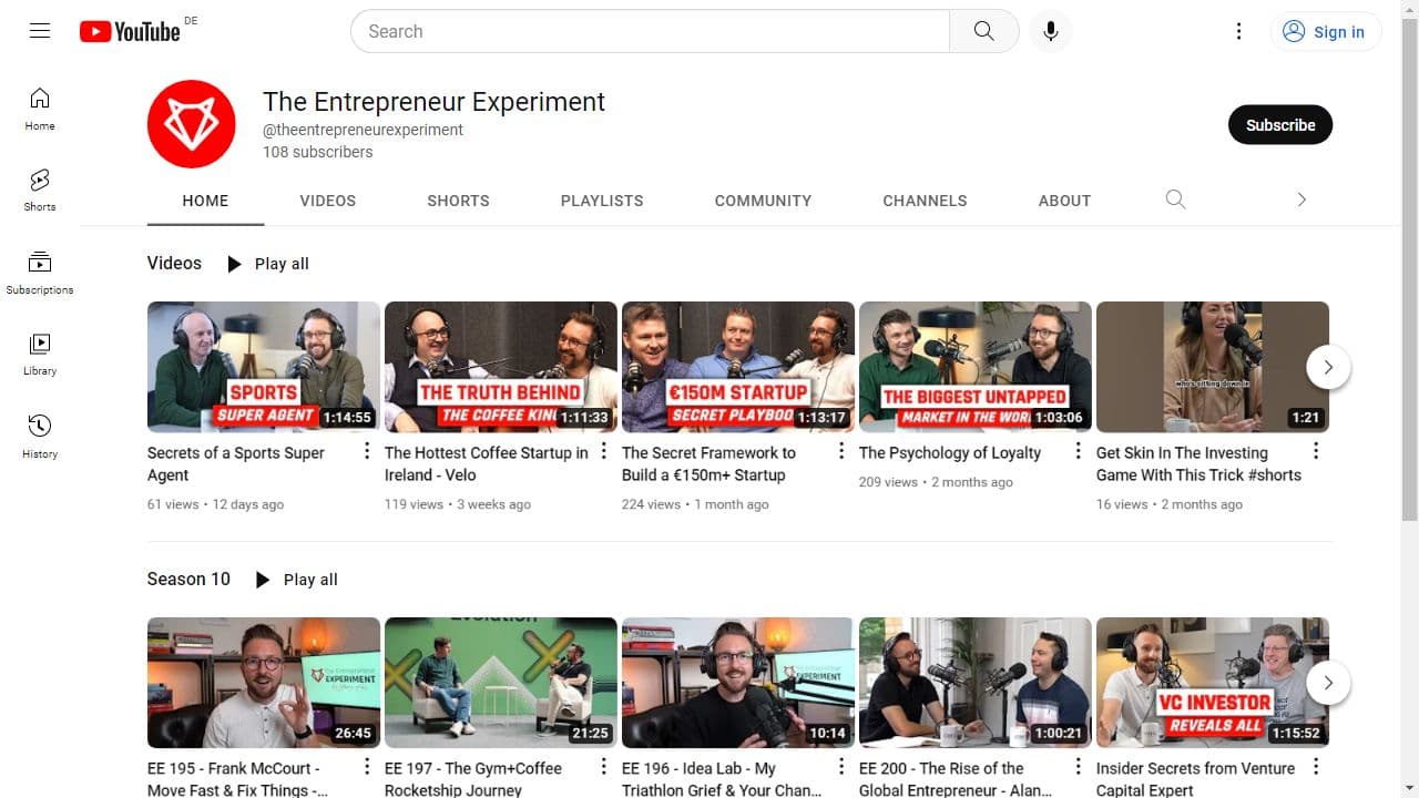 Background image of The Entrepreneur Experiment