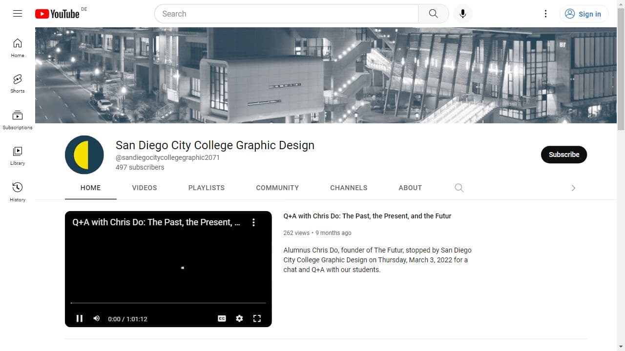 Background image of San Diego City College Graphic Design