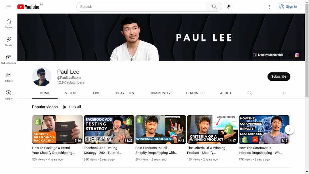 Background image of Paul Lee