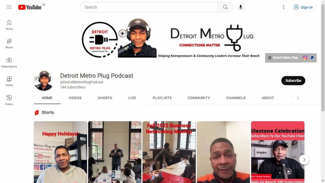 Background image of Detroit Metro Plug Podcast