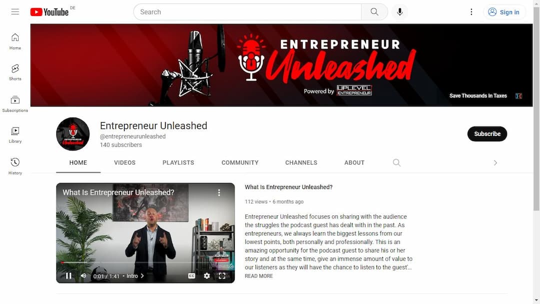 Background image of Entrepreneur Unleashed