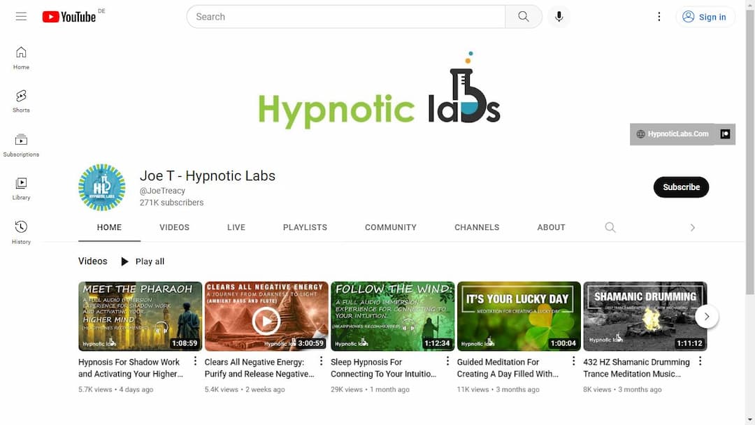 Background image of Joe T - Hypnotic Labs