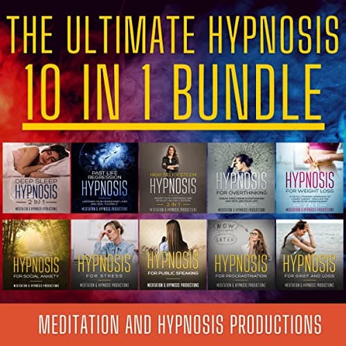 Background image of The Ultimate Hypnosis 10 in 1 Bundle: Hypnotherapy for Sleep, Overthinking, Self-Esteem, Weight Loss, Past Life Regression, Social Anxiety, Public Speaking, Procrastination, Stress, Grief and Loss