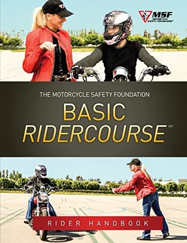 Background image of Motorcycle Safety Foundation Basic RiderCourse Rider Handbook (MSF Learning) 