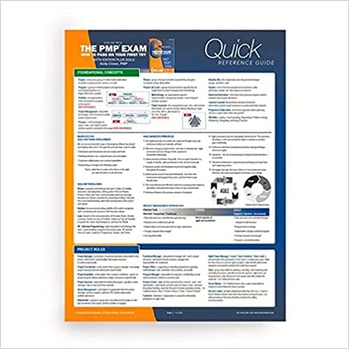 Background image of PMP Exam: Quick Reference Guide, Sixth Edition Plus Agile (Test Prep series) 