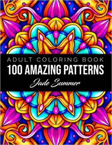 Background image of 100 Amazing Patterns: An Adult Coloring Book with Fun, Easy, and Relaxing Coloring Pages 