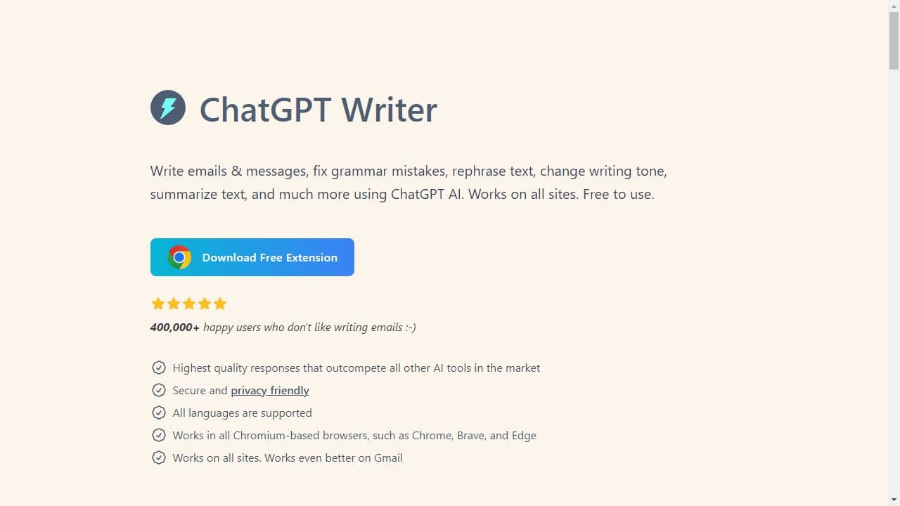 Background image of ChatGPT Writer