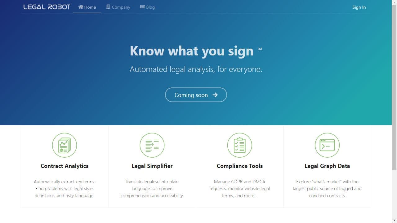 Background image of Legal Robot
