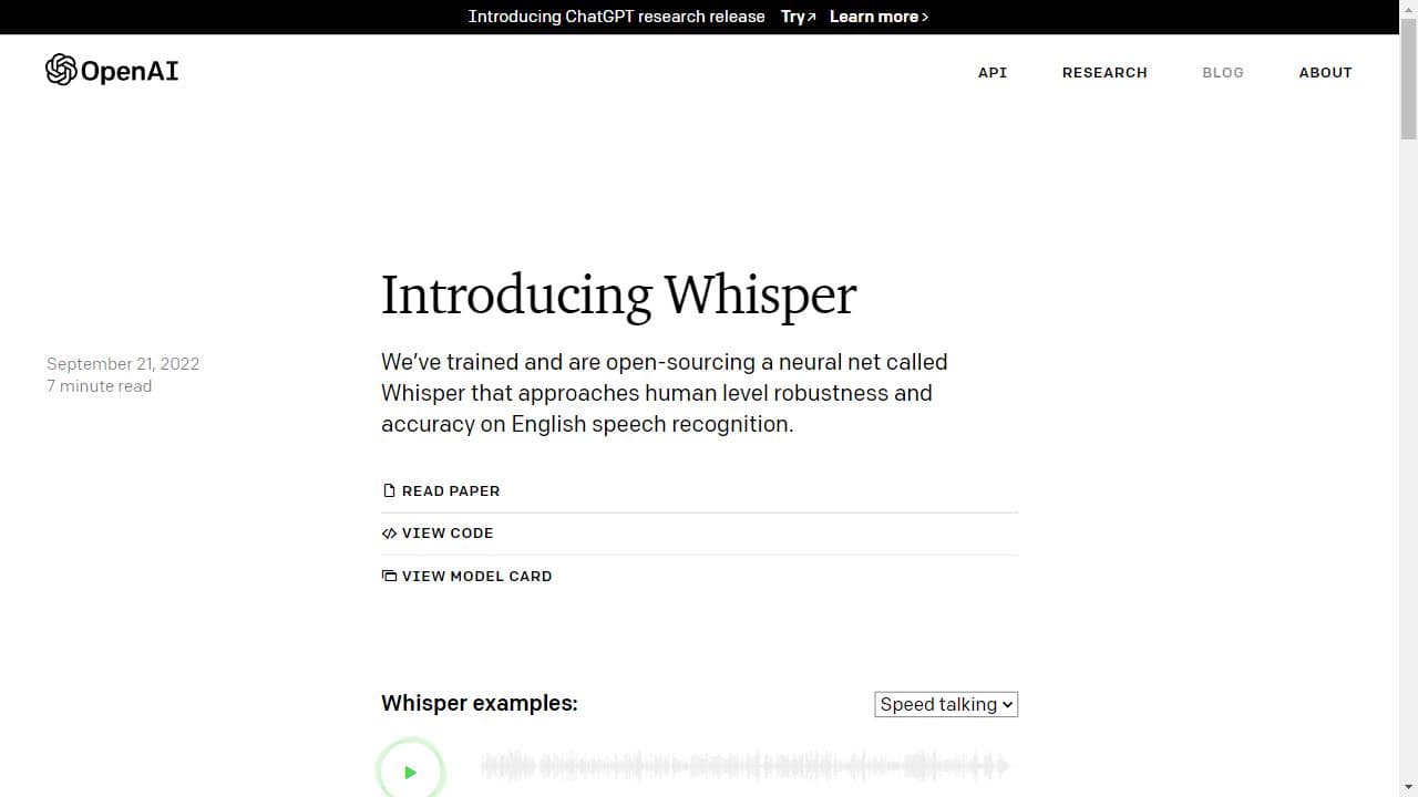 Background image of Whisper