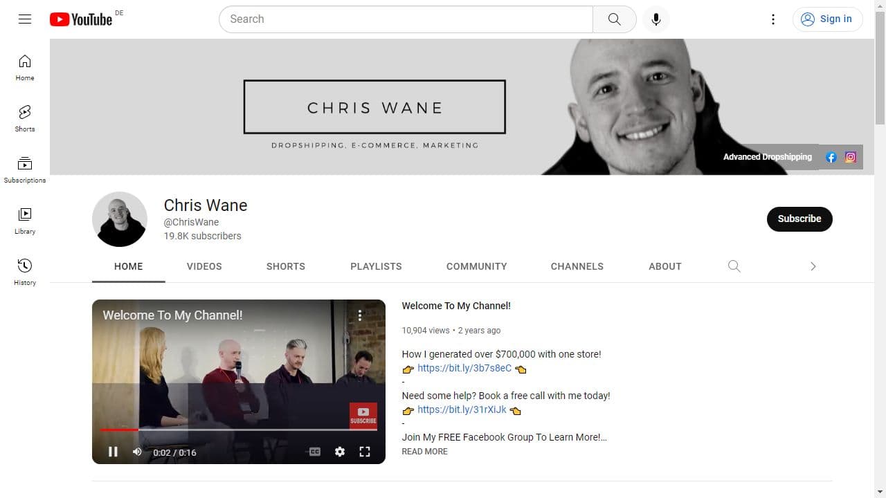 Background image of Chris Wane