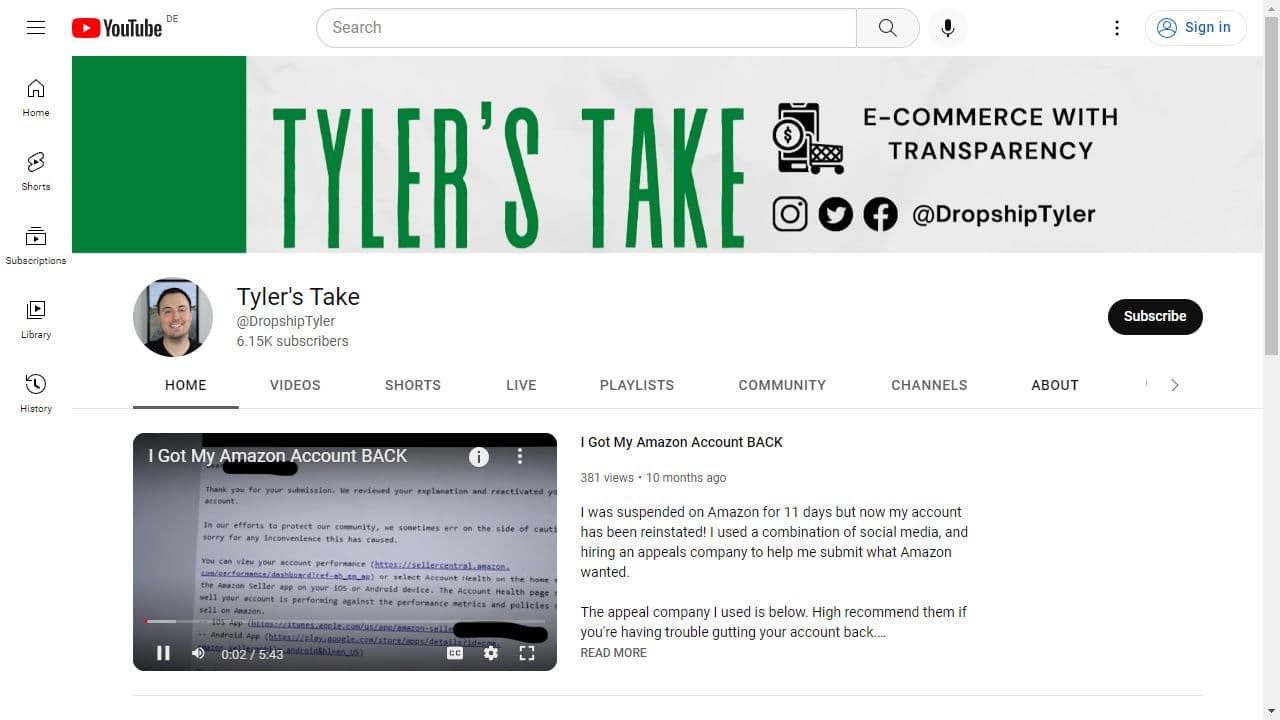 Background image of Tyler's Take