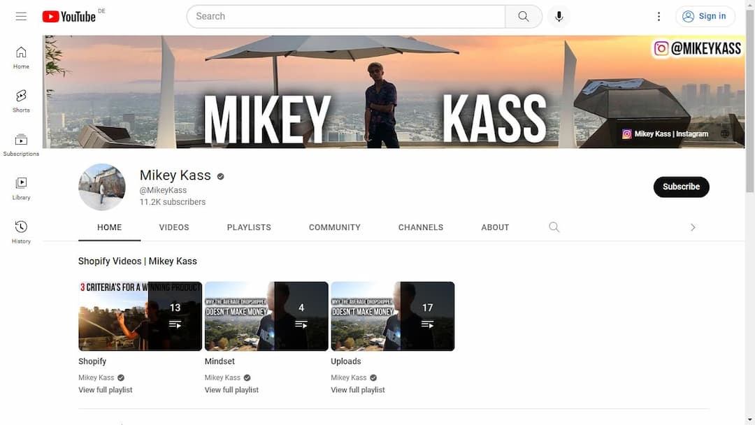 Background image of Mikey Kass