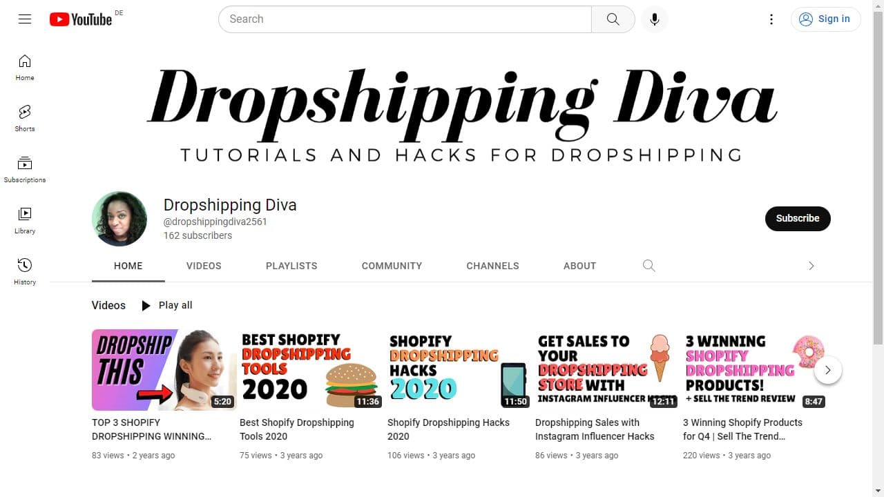 Background image of Dropshipping Diva
