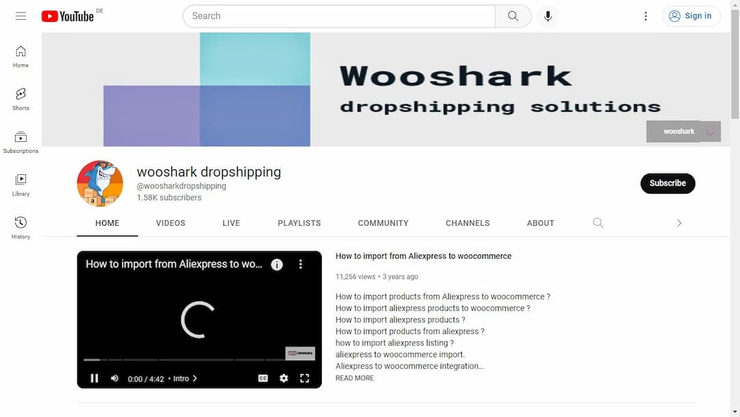 Background image of wooshark dropshipping