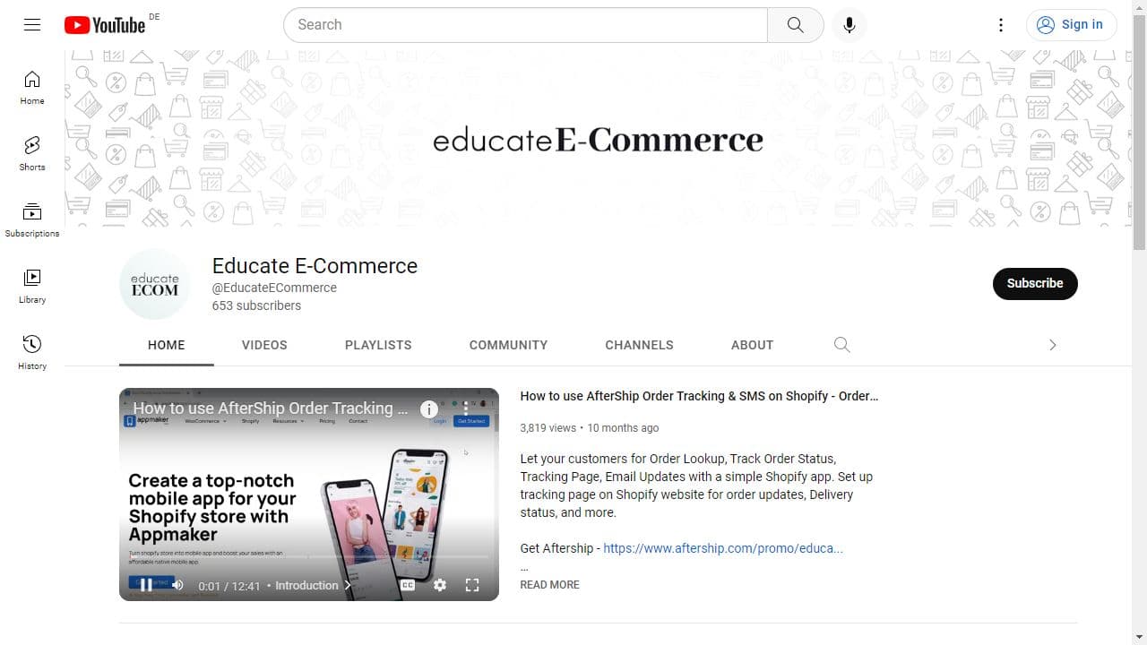 Background image of Educate E-Commerce