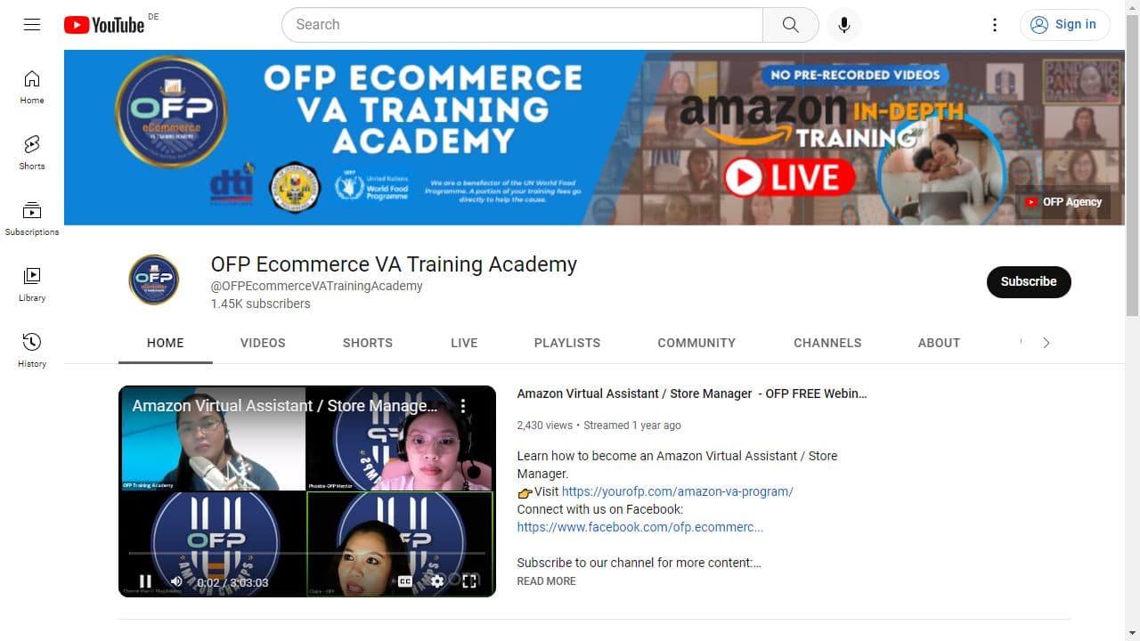 Background image of OFP Ecommerce VA Training Academy