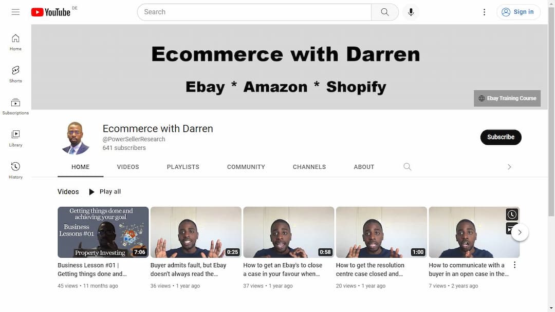 Background image of Ecommerce with Darren