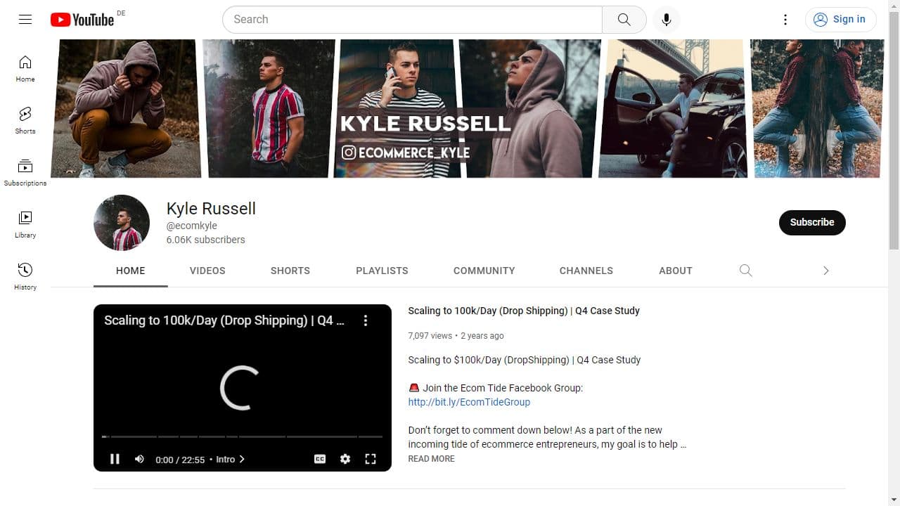 Background image of Kyle Russell
