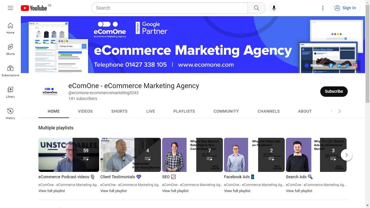 Background image of eComOne - eCommerce Marketing Agency