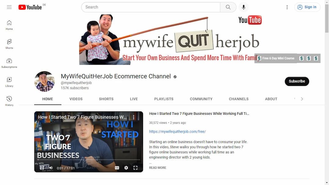 Background image of MyWifeQuitHerJob Ecommerce Channel