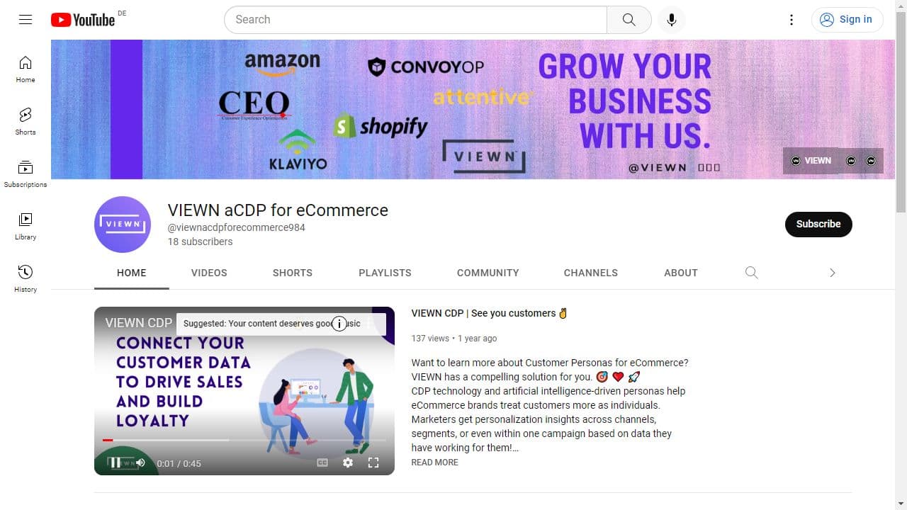 Background image of VIEWN aCDP for eCommerce