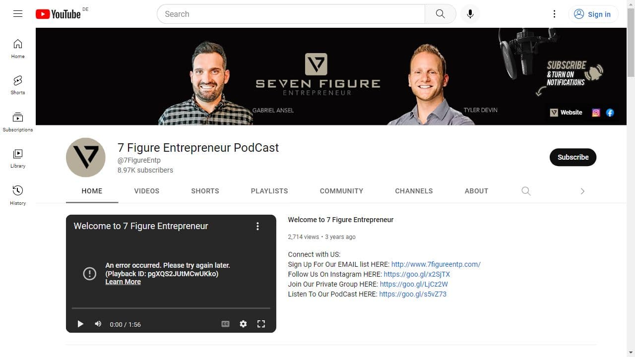 Background image of 7 Figure Entrepreneur PodCast