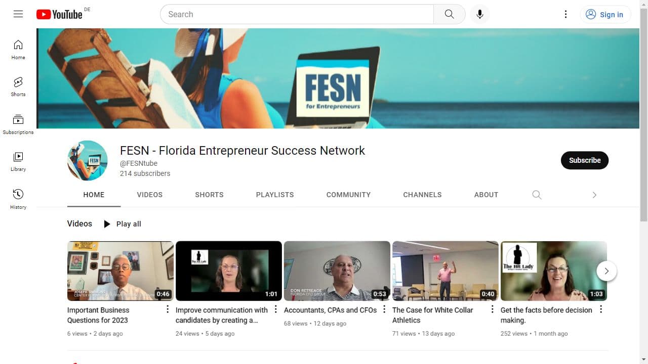 Background image of FESN - Florida Entrepreneur Success Network