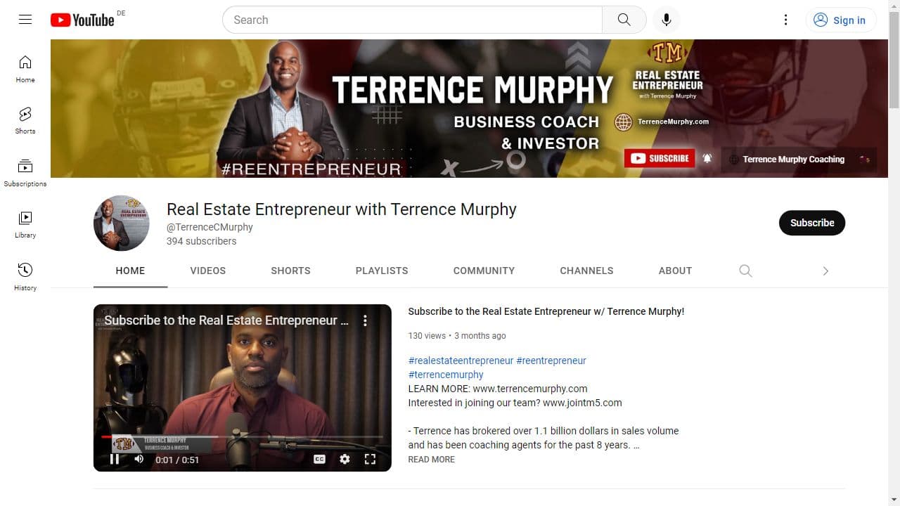 Background image of Real Estate Entrepreneur with Terrence Murphy