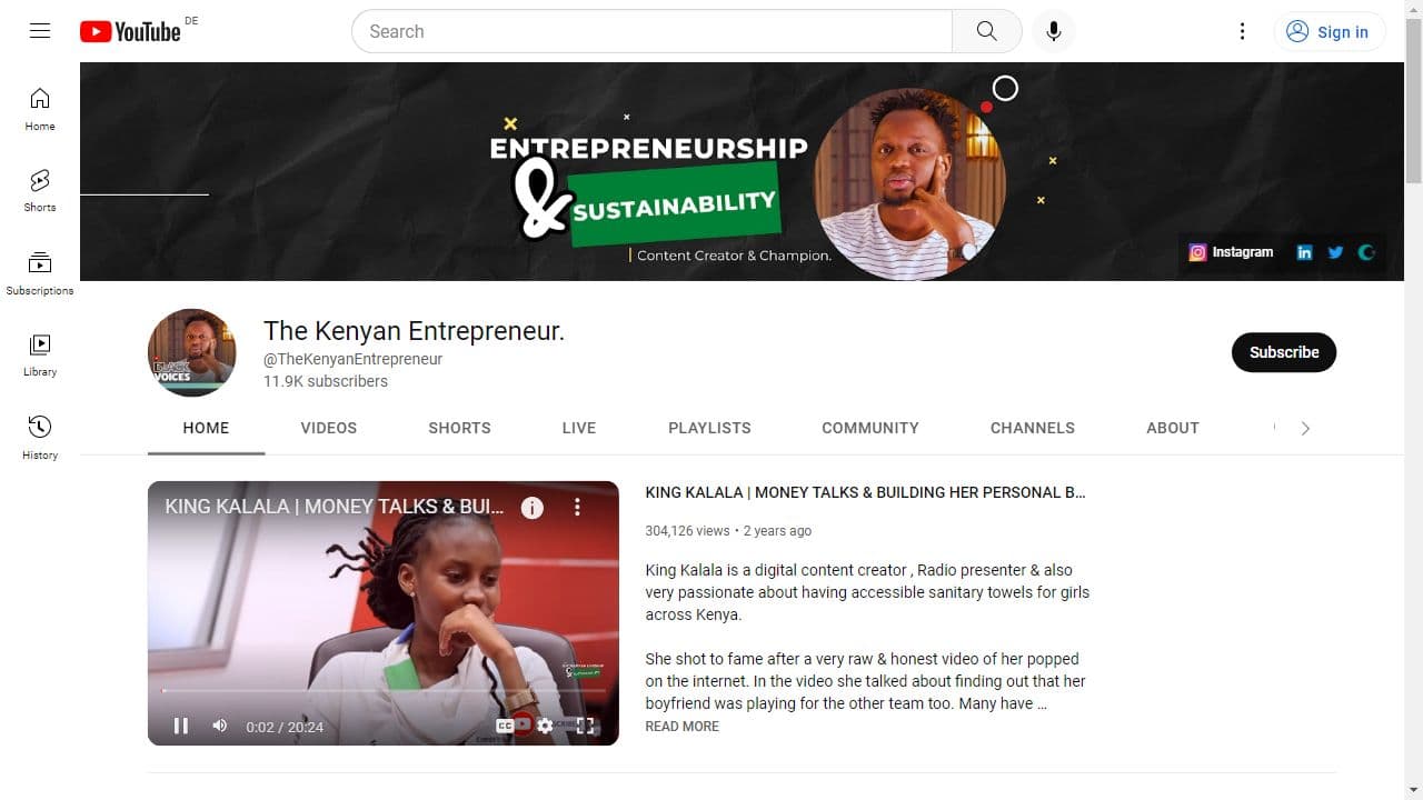 Background image of The Kenyan Entrepreneur.