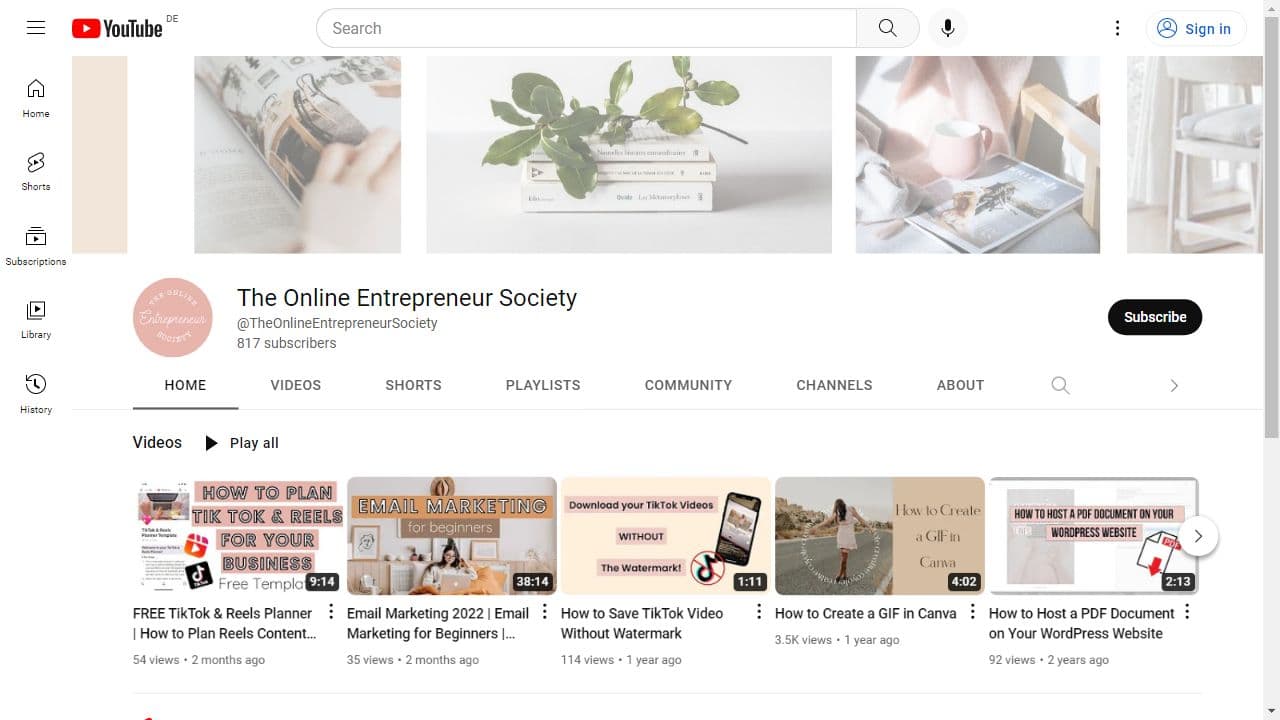 Background image of The Online Entrepreneur Society