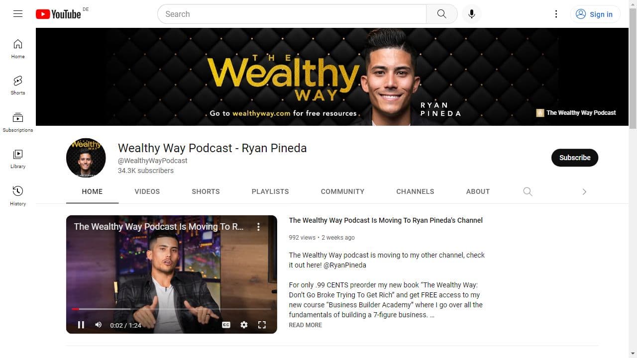 Background image of Wealthy Way Podcast - Ryan Pineda
