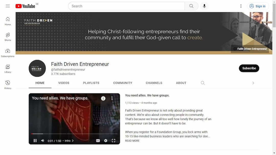 Background image of Faith Driven Entrepreneur