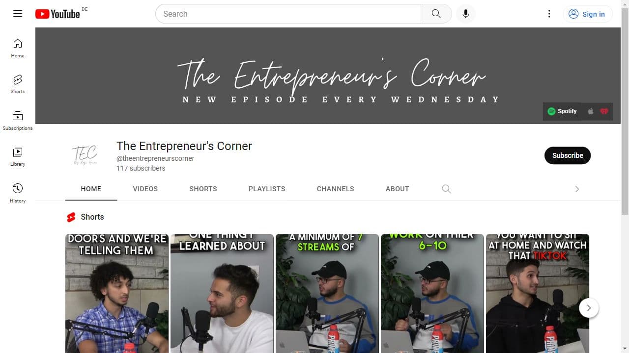 Background image of The Entrepreneur's Corner