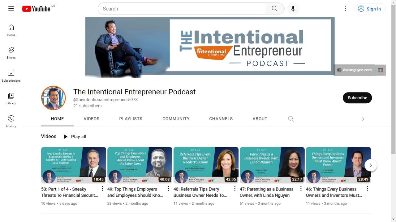 Background image of The Intentional Entrepreneur Podcast