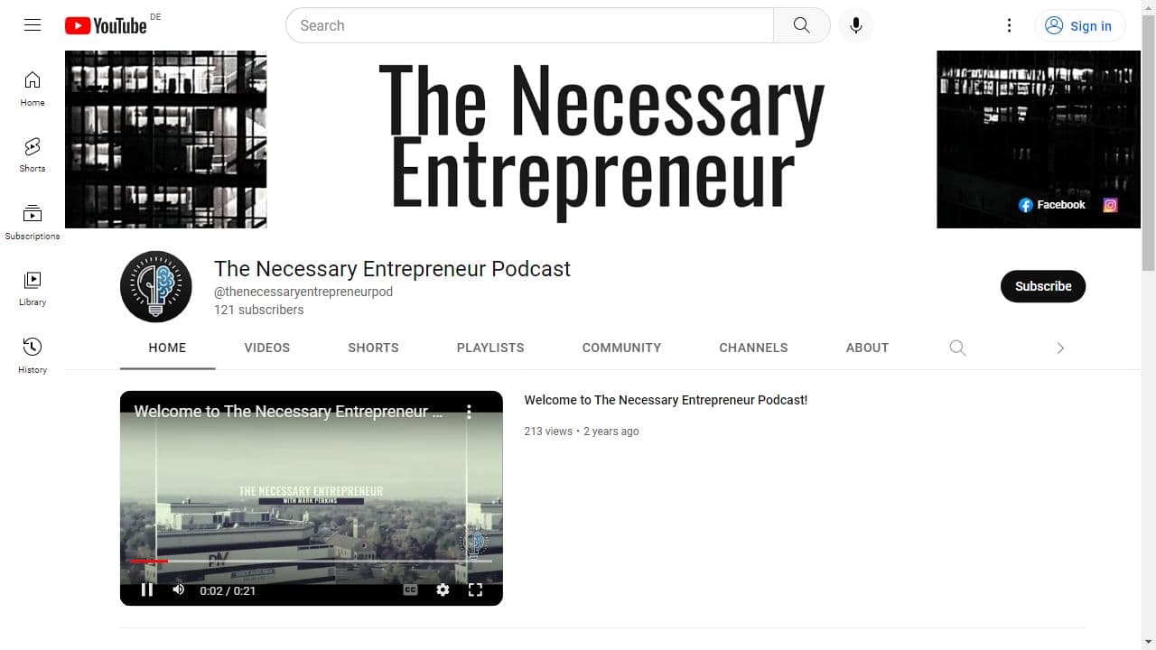 Background image of The Necessary Entrepreneur Podcast