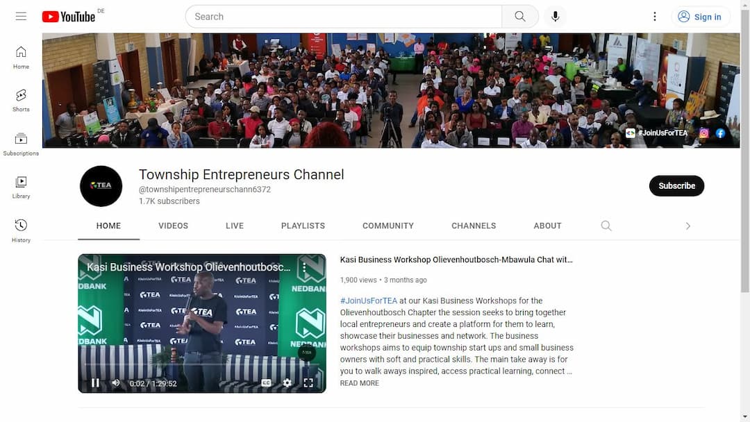 Background image of Township Entrepreneurs Channel
