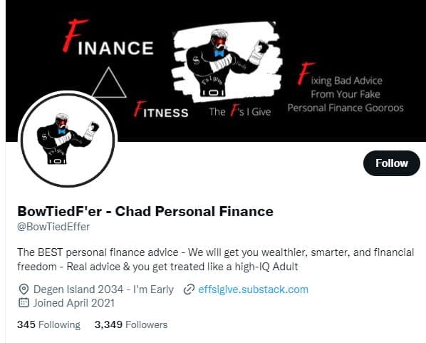 Background image of BowTiedF'er - Chad Personal Finance