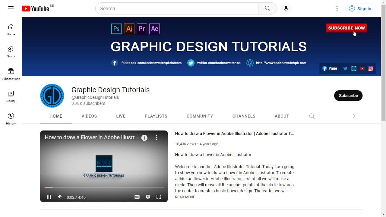 Background image of Graphic Design Tutorials