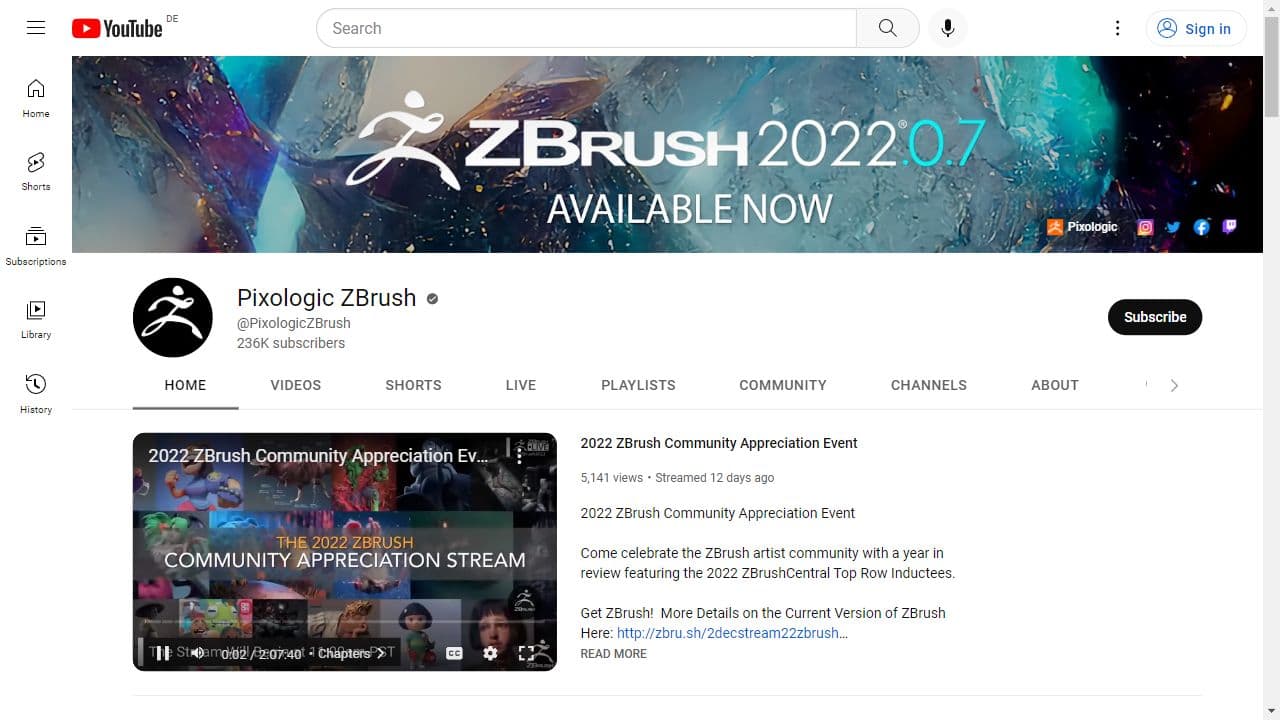 Background image of Pixologic ZBrush