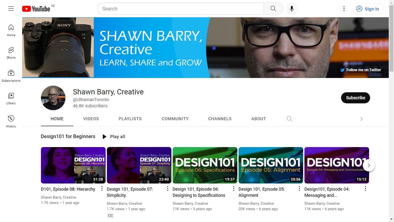 Background image of Shawn Barry, Creative