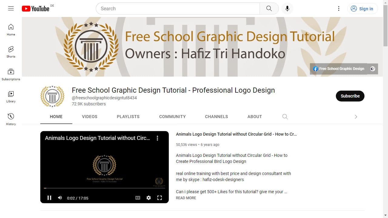 Background image of Free School Graphic Design Tutorial - Professional Logo Design