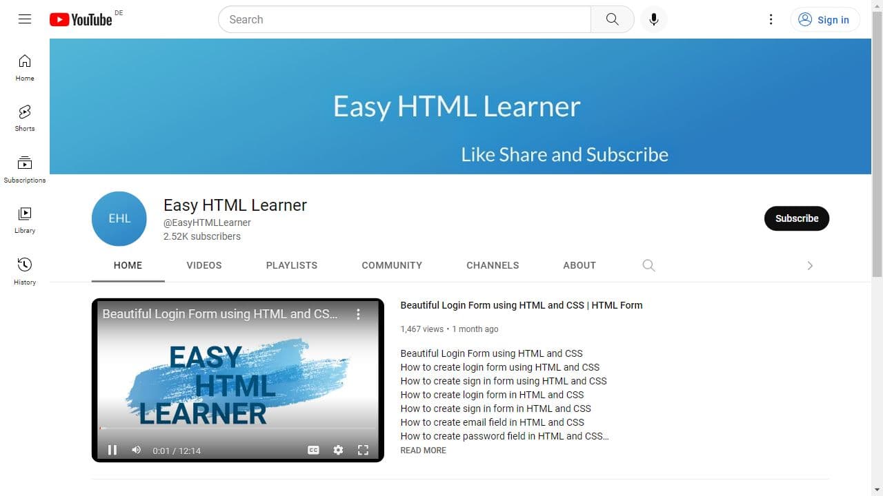Background image of Easy HTML Learner