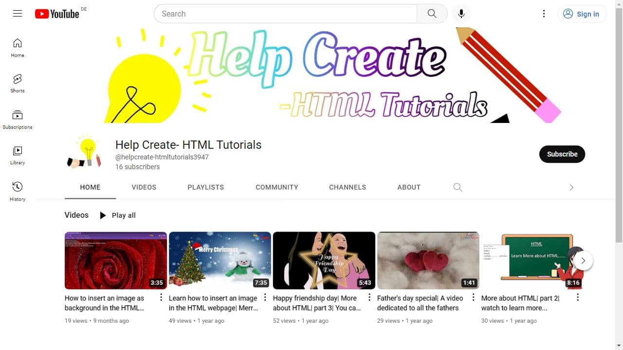 Background image of Help Create- HTML Tutorials