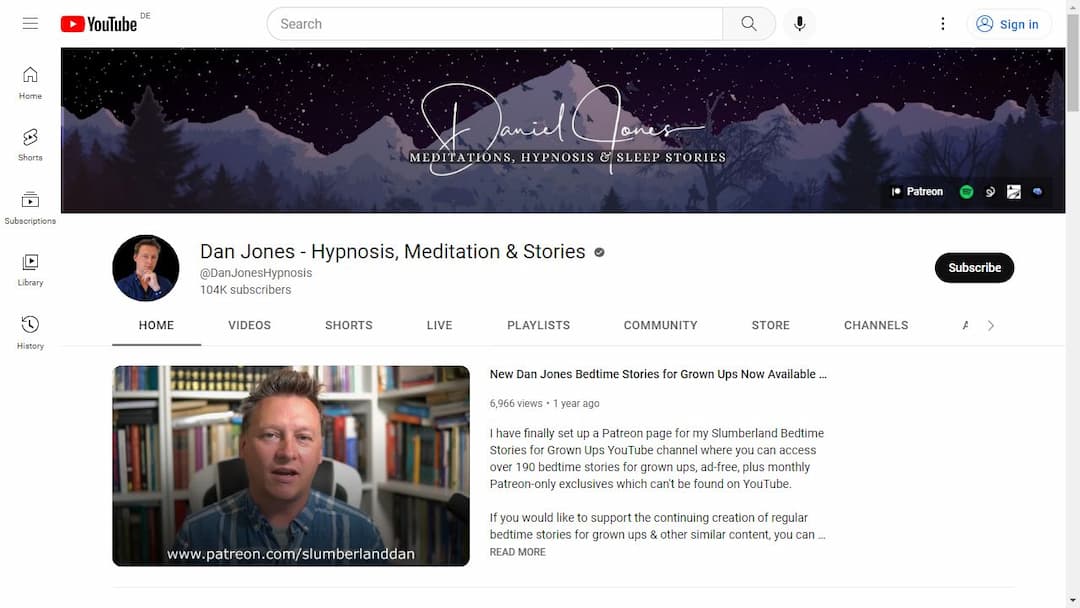 Background image of Dan Jones - Hypnosis, Meditation & Stories