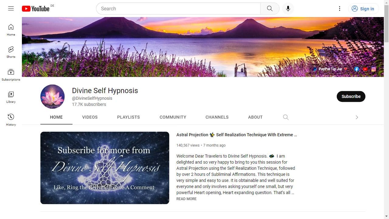 Background image of Divine Self Hypnosis